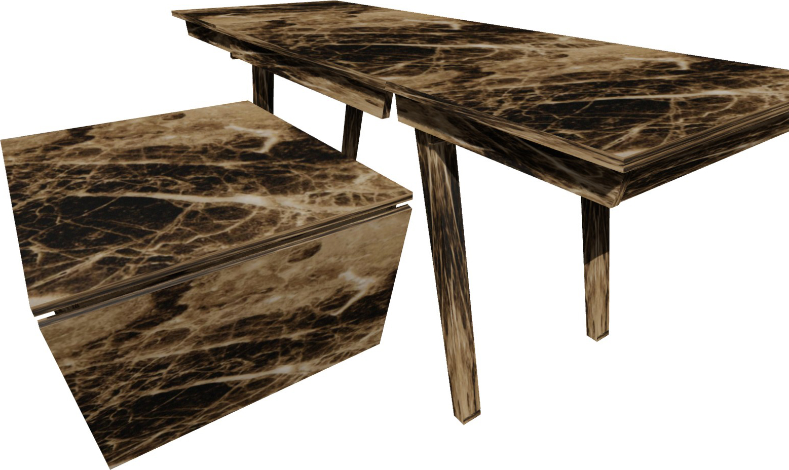 Combined table and dining table (kitchen) MDF, Coating Laminated