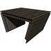 Dark linen mat